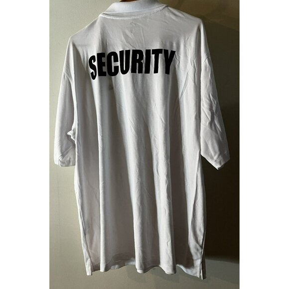 United Center Chicago Security Polo White Shirt Large Bulls Concerts Hawks 2xl - Picture 6 of 7